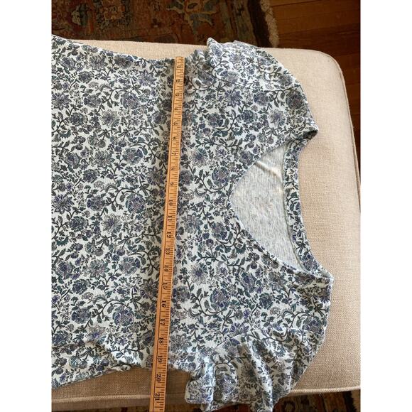 J Jill M Open Linen Cardigan Sweater Floral Pima Cotton Slub Knit T LOT of 2 Pc - Picture 7 of 12
